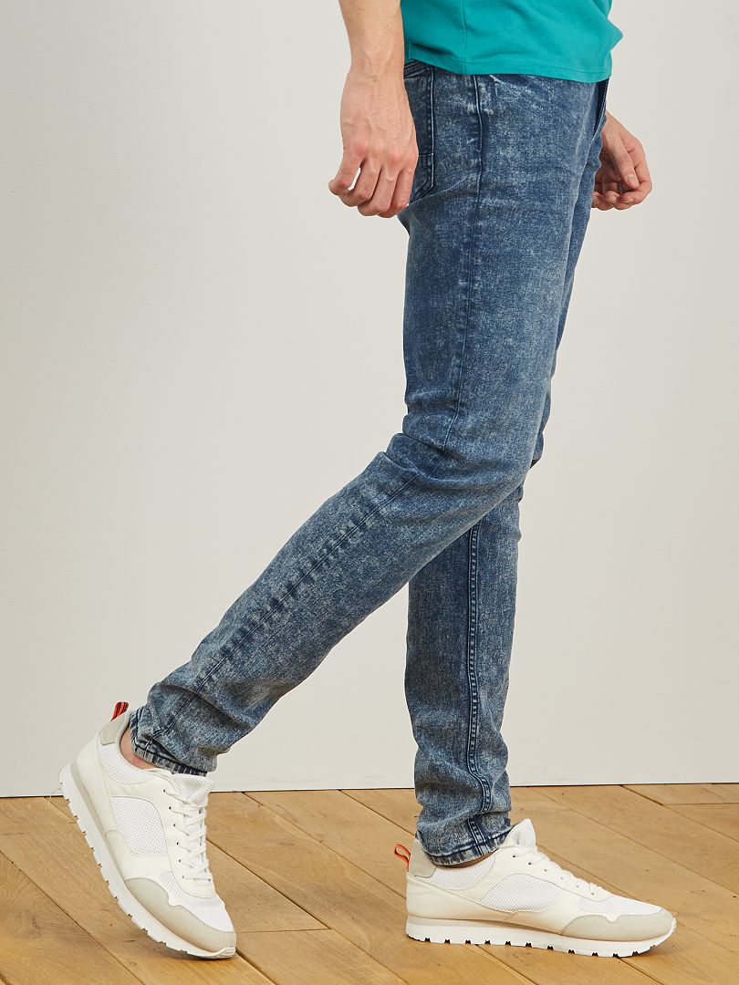 fluctueren Druppelen Pessimistisch Fitted jeans lengtemaat 38 1,90 m+ - BLAUW - Kiabi - 29.00€
